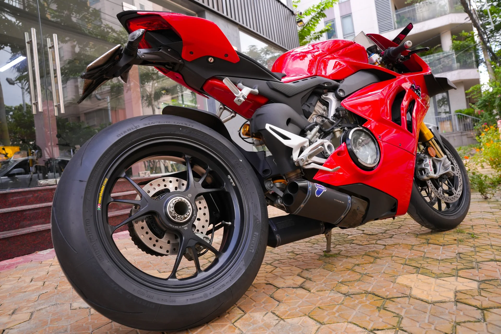 Đầu pô Termignoni Titanium Ducati Panigale V4 S