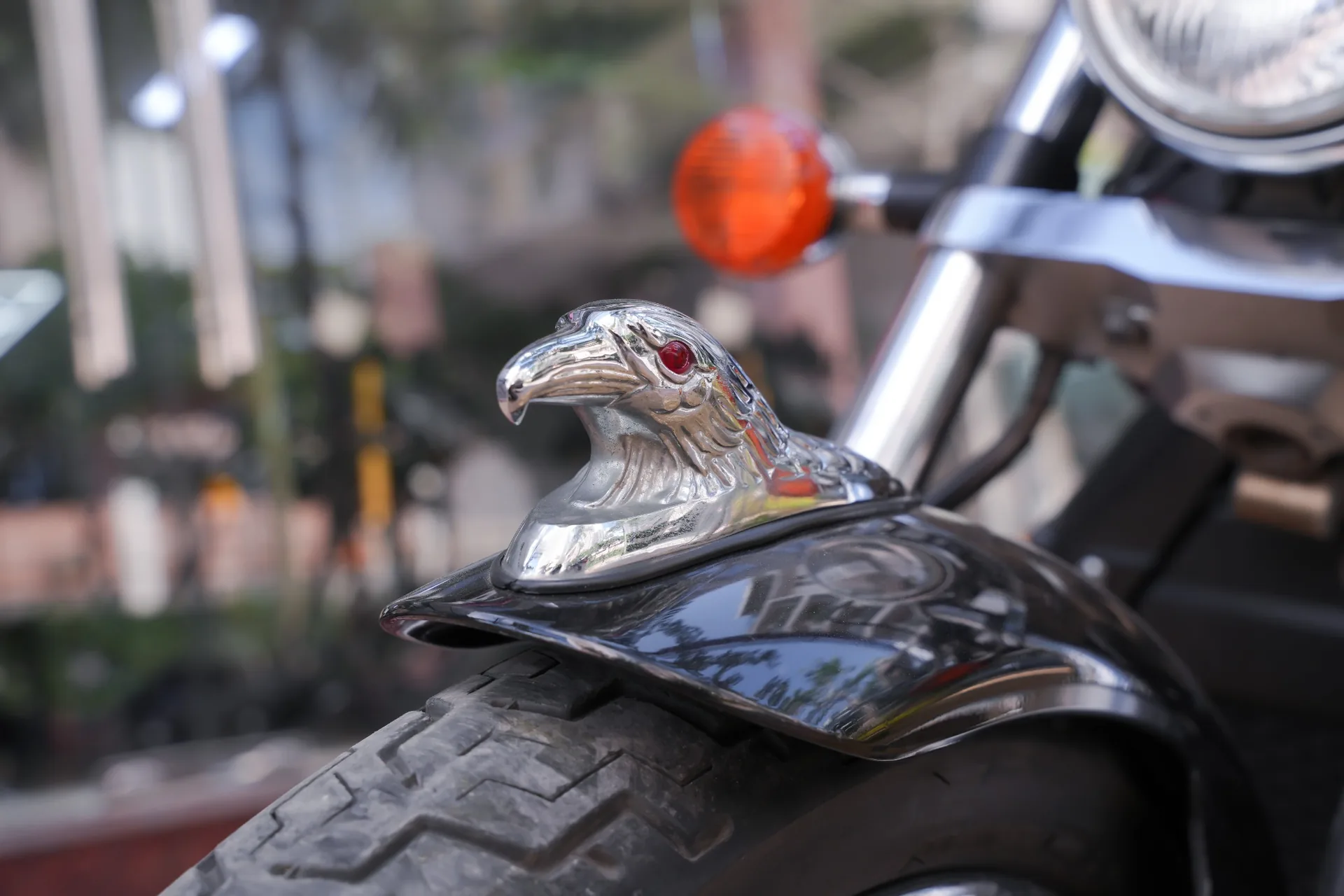 Chi tiết chắn bùn Honda Shadow Spirit 750 2009