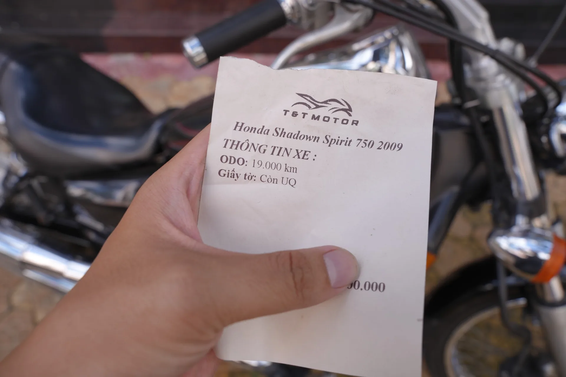 Thông tin Honda Shadow Spirit 750 2009 ODO 19000 km tại T&T Motor
